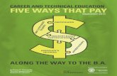 Career and TeChniCal eduCaTion Five Ways ThaT Pay