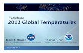 NOAA/NASA 2012 Global Temperatures