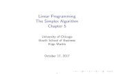 Linear Programming The Simplex Algorithm Chapter 5