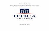 Utica College Best Practices For Online Teaching