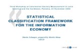 STATISTICAL CLASSIFICATION FRAMEWORK FOR THE INFORMATION ECONOMY
