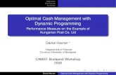 Optimal Cash Management with Dynamic Programming