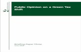 Public Opinion on a Green Tax Shift - green fiscal commission