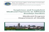 Suspicious and Fraudulent Medicaid Payments to Affiliated Brooklyn