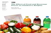 The Effect of Food and Beverage Prices on Childrenâ€™s Weights