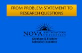 FROM PROBLEM STATEMENT TO RESEARCH QUESTIONS - Fischler School