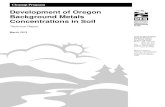 Development of Oregon Background Metals Concentrations in Soil