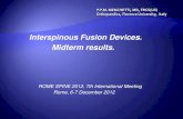 Interspinous Fusion Devices. Midterm results