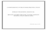CFP Field Training Manual for Regulatory Retail Food Safety
