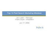 Top 10 paid search mistakes Master