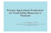 Primary Agricultural Production for Food Safety Measures in Thailand