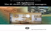 GE APARTMENT APPLIANCE GUIDE GE Appliances: The #1 choice of