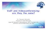 VoIP and Videoconferencing: are they the same? - TERENA