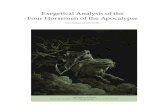 Exegetical Analysis of the Four Horsemen of the Apocalypse