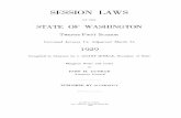 SESSION LAWS - Washington State Legislature
