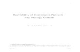 Realizability of Conversation Protocols with Message Contents