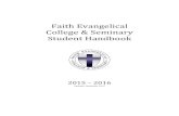 Faith Evangelical College & Seminary Student Handbook