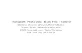 Transport Protocols: Bulk File Transfer
