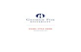 Visual Style Guide - George Fox University | Christian College in