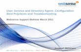 User Service and Directory Agent: Configuration Best Practices and