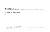GSM35 900/1800MHz GSM Modem Module Userâ€™s Manual
