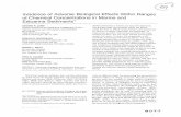 Incidence of Adverse Biological Effects Within Ranges of Chemical