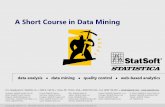 A Short Course in Data Mining