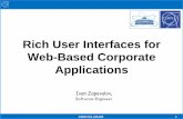 Rich User Interfaces for Web-Based Corporate Applications