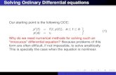 Solving Ordinary Differential equations
