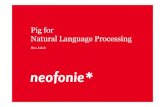 Pig for Natural Language Processing