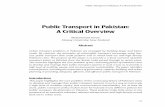 Public Transport in Pakistan: A Critical Overview