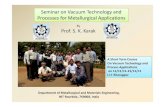 Seminar on Vacuum Technology