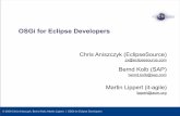 OSGi for Eclipse Developers
