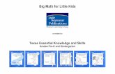 Texas Essential Knowledge and Skillsassets.pearsonschool.com/correlations/tx_bigMath_essent.pdf · 2016. 6. 10. · Bookworks, Santa Fe 1 Big Math for Little Kids Pearson Learning