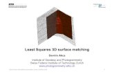 Least Squares 3D surface matching · Experimental results 2: Tucume Data set is courtesy of Martin Sauerbier (ETH Zurich) •Two photogrammetrically derived DTMs of an area in Tucume