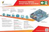 Emergency lighting: always there to save lives! · 2021. 6. 28. · Emergency lighting needs continuous assessment through life to ensure it is fit for purpose. Changes to building