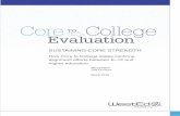 SUSTAINING CORE STRENGTH...SUSTAINING CORE STRENGTH How Core to College states continue alignment efforts between K–12 and higher education Becca Klarin Lisa Le Fevre March 2016