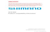 2019-2020 Products compatibility Information - SHIMANO...434 URBAN (ALFINE, NEXUS) components C-470 436 436 437 Spoke protector C-298 438 438 439 440 440 E-BIKE compatibility chart