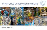 The physics of heavy-ion collisionsThe physics of heavy-ion collisions Alexander Kalweit, CERN Alexander.Philipp.Kalweit@cern.ch | CERN-Fermilab school | September 2017 | 2 Overview