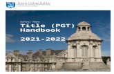 PGT Student Handbook for MSc/MPhil course in X  · Web view2021. 6. 23. · Policy on Good Research Practice . ... Information on the course structure and the available award/s and