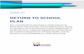 2020-21 RETURN TO SCHOOL PLAN · 2021. 3. 2. · S RCS Retu r n to S ch o o l P l an 3. 0 2020-21 ACKNO W L E DG E ME NT S Since October 2017, Santa Rosa City Schools has enduredfires,