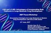 LBA and LC-MS: Advantages of Incorporating Both Platforms ...€¦ · Overview IQ Consortium Large Molecule LCMS Working Group Ligand binding, LC-MS/MS and hybrid IA-LC-MS/MS strategies