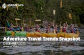 Adventure Travel Trends Snapshot · 2021. 3. 12. · about their business operations, 2019 sales, 2020 booking expectations, travel trends, and consumer motivations. Part 2 aimed