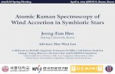Atomic Raman Spectroscopy of Wind Accretion in Symbiotic Stars · 2019. 4. 30. · Atomic Raman Spectroscopy of Wind Accretion in Symbiotic Stars Jeong-Eun Heo Sejong University,