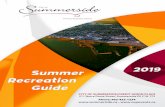 Summer 2019 Recreation uie...2019 Summer Recreation uie CITY OF SUMMERSIDE/CREDIT UNION PLACE 511 Notre Dame Street, Summerside PE C1N 1T2 Phone: 902-432-1234 • Recreation Guide