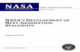 Final Report – IG-21-025 – NASA's Development of Next ...2021/08/10  · August 10, 2021 NASA Office of Inspector General Office of Audits IG-21-025 (A-20-015-00) The development