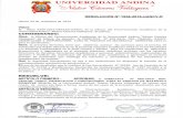  · 2016. 11. 5. · UANCV NO 23738 y Modificatoria, Resolución de Institucionalización NO 1287-92-ANR y el Estatuto de la UANCV, al Señor Rector de la Universidad Andina "Néstor