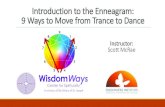 Introduction to the Enneagram: 9 Ways to Move from Trance to Dance · 2020. 9. 26. · 9 Ways to Move from Trance to Dance Instructor: Scott McRae “I’ve learned that every mortal