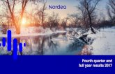 Presentation Fourth Quarter 2017 Update - Nordea This presentation contains forward-looking statements that reflect management’s current views with ... Q4/17 vs. Q4/16* 2017 vs.