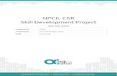 NPCIL CSR Skill Development Project · 2020. 6. 4. · NPCIL – KKNPP also wishes to instil an overall sense of economic security and stability in the surrounding region. The enhanced